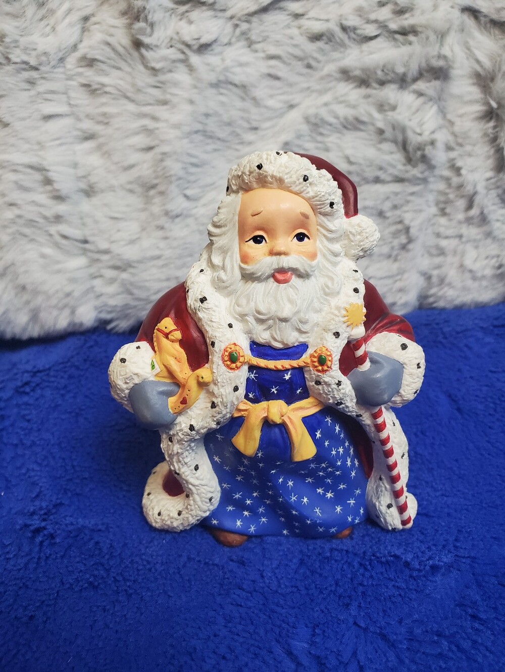 VTG Lenox 1996 "The Collectors Treasury Of Santa" Magical Santa Figurine Read